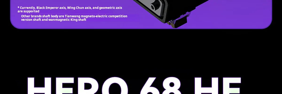 AULA HERO 68 HE Gaming Mechanical Keyboard Magnetic Axis RT Wired RGB Lighting 8K Polling Rate Side Engraving
