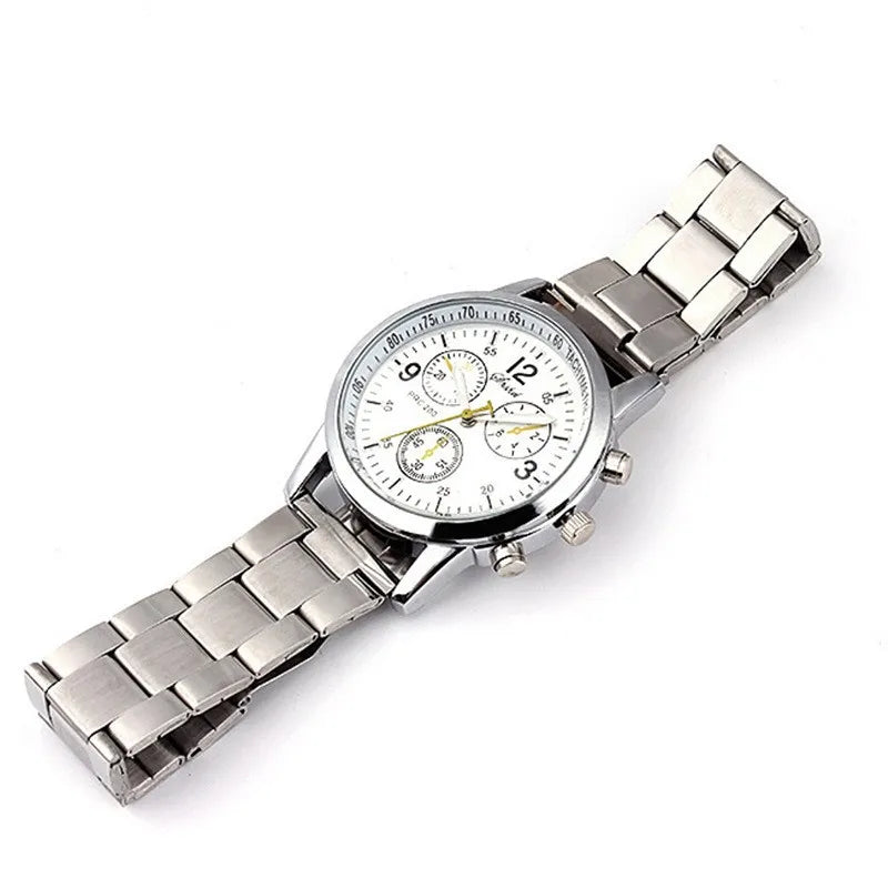 Watch Men Luxury Stainless Steel Sport Quartz Hour Wrist Analog Watch Casual Chic Watch Relogios Masculino Montre Homme Reloj