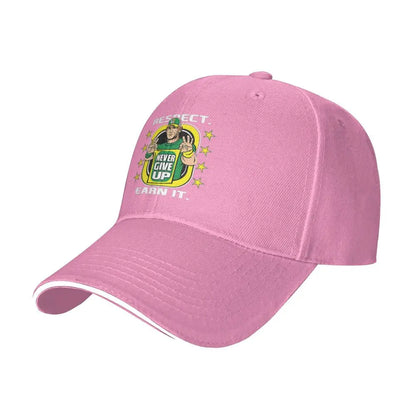 Yellow Wrestling Cena John White Custom Baseball Caps For Mens Unisex Male Beach Sunscreen Hat Snapback Cap