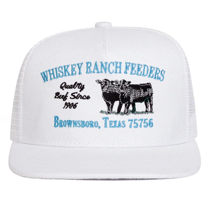 Unisex WHISKEY RANCH FEEDERS Embroidery Hip-hop Net Hats Spring Summer Outdoor Adjustable Casual Baseball Caps Sunscreen Hat Cap