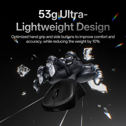 Rapoo VT3 /VT3 MAX Wireless Gaming Mouse True 8K Wireless Polling Rate 53g Lightweight Up to 750Hr Battery Life Macro Enabled