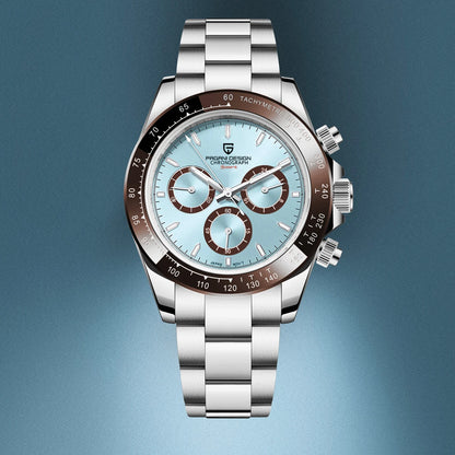 Relógio cronógrafo para homem PAGANI DESIGN – Relógio de pulso de luxo com movimento de quartzo, luminoso e estanque.