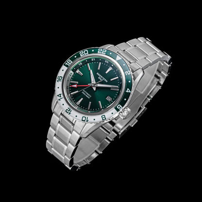 SEESTERN Men of Watch Office GMT Automatic NH34 Movement Sapphire Glass Bezel 20bar Waterproof Diver Mechanical Wristwatch S456