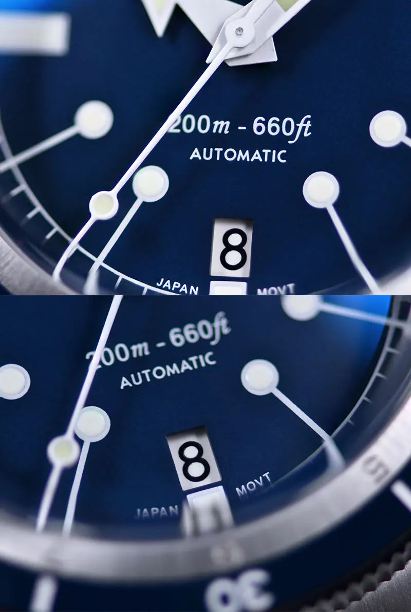 SEA KNIGHT Men 200M Waterproof Diving Watch Sapphire Crystal 316L Steel Mesh Belt C3 Luminous NH35A Automatic Mechanical Watch
