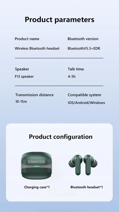 SENNHEISER TWS Earbuds Wireless Bluetooth Earphones Game Headphones For IOS /Android /HarmonyOS Motion Headset With Mic Earohone