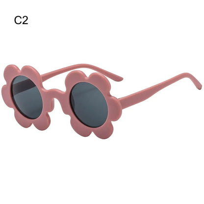 New Trendy Sunflower Sunglasses for Women Retro Round Flower Sun Glasses Fun Novel Disco/Festival/Party Shades for Adults
