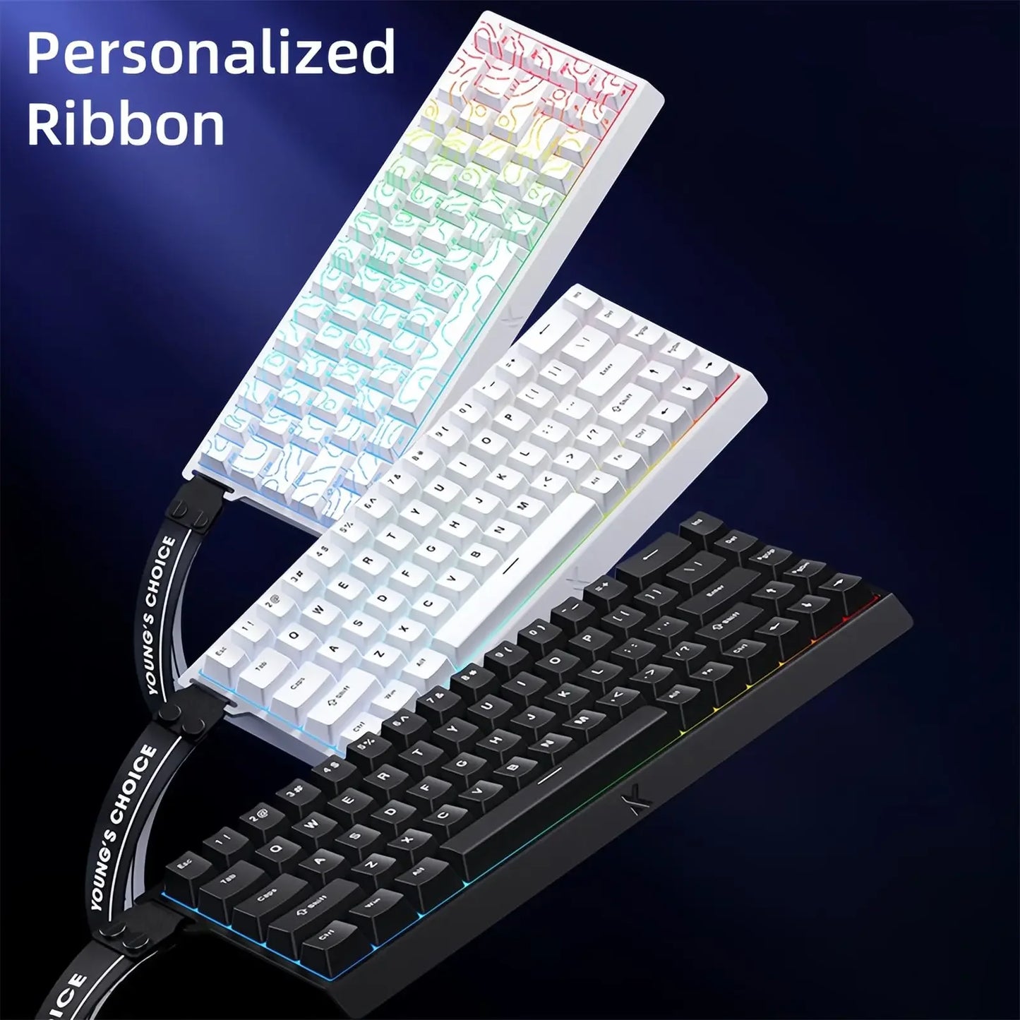 MCHOSE ACE 68 Magnetic Switch Gaming Keyboard Hall Effect Rapid Trigger Programmable RGB 8K Hz DKS/MT/TGL/RS/SOCD Keyboard