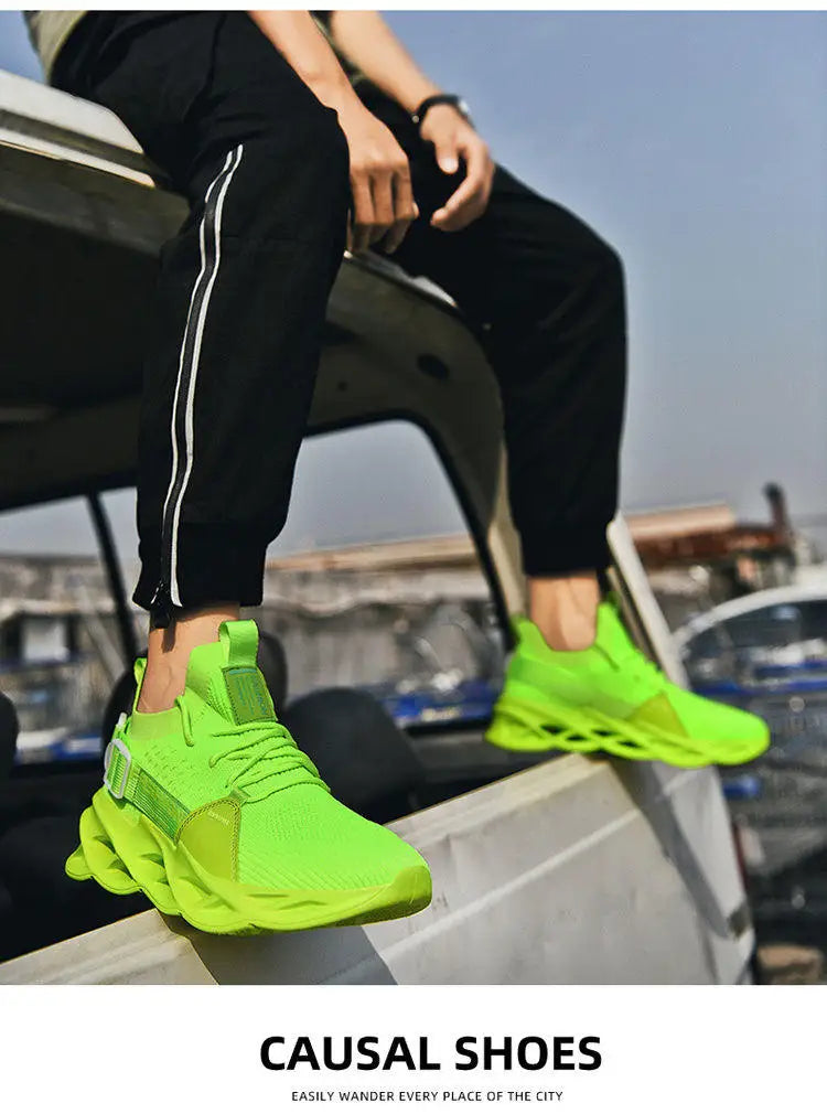 Sneakers casual viola alla moda per donna e uomo, scarpe da corsa Blade, taglie grandi 48, scarpe sportive leggere e traspiranti, sneakers da uomo in rete