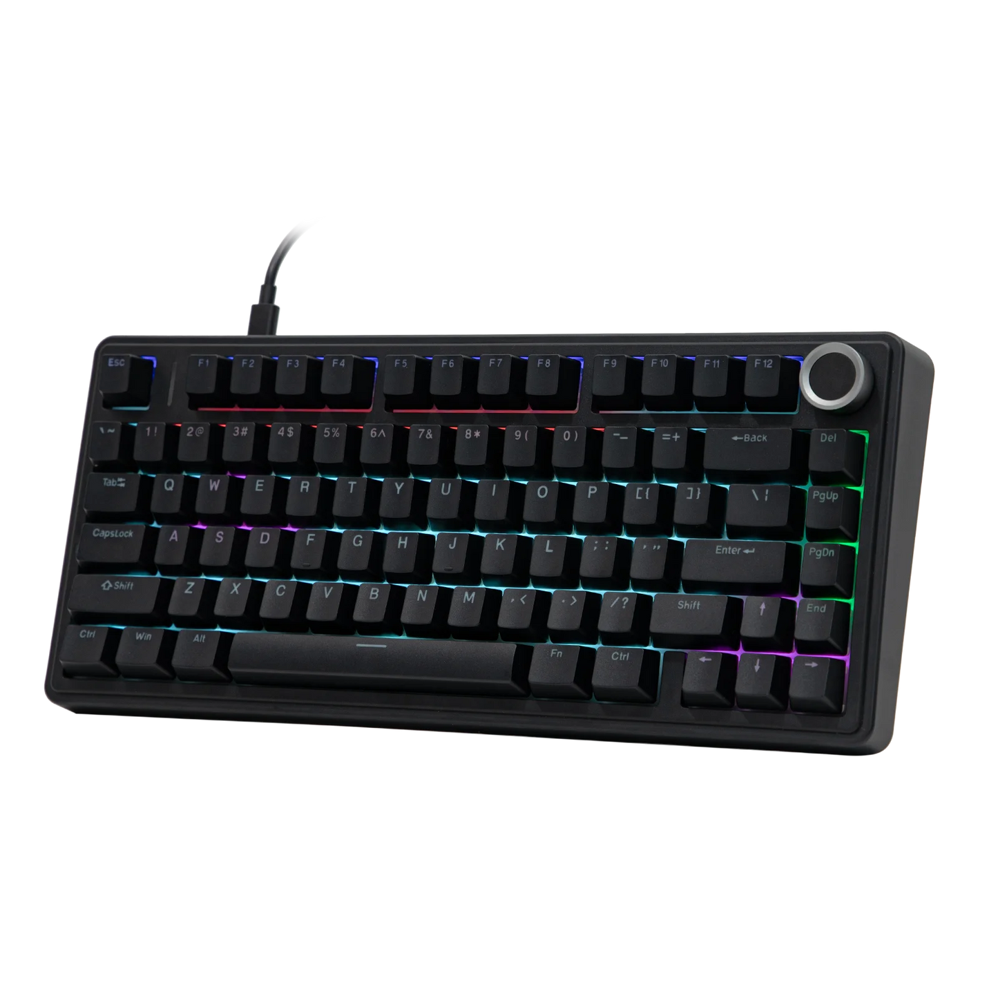 EPOMAKER x AULA F75 Wired Only 75% ANSI US Layout Gasket Hot-Swap Mechanical Keyboard for Mac/WIN/Android with Knob