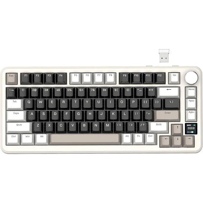 ATTACK SHARK X85/X85Pro Wireless Mechanical Keyboard 75% 82 Keys Tri-Mode Bluetooth Wird RGB Hot Swap Gasket Knob Large battery