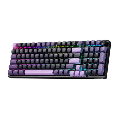 Redragon K740 PRO Wireless RGB Gaming Keyboard, 98 Keys 3-Mode Mechanical Keyboard with Aluminum Base, Hot-Swappable PBT Keycaps, Bluetooth/2.4G/USB-C