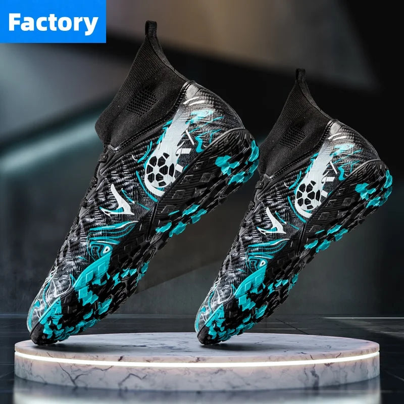 Chaussures de football professionnelles pour hommes, crampons de football, chaussures de football originales pour terrain intérieur, bottes d'entraînement sur gazon TF/FG, baskets