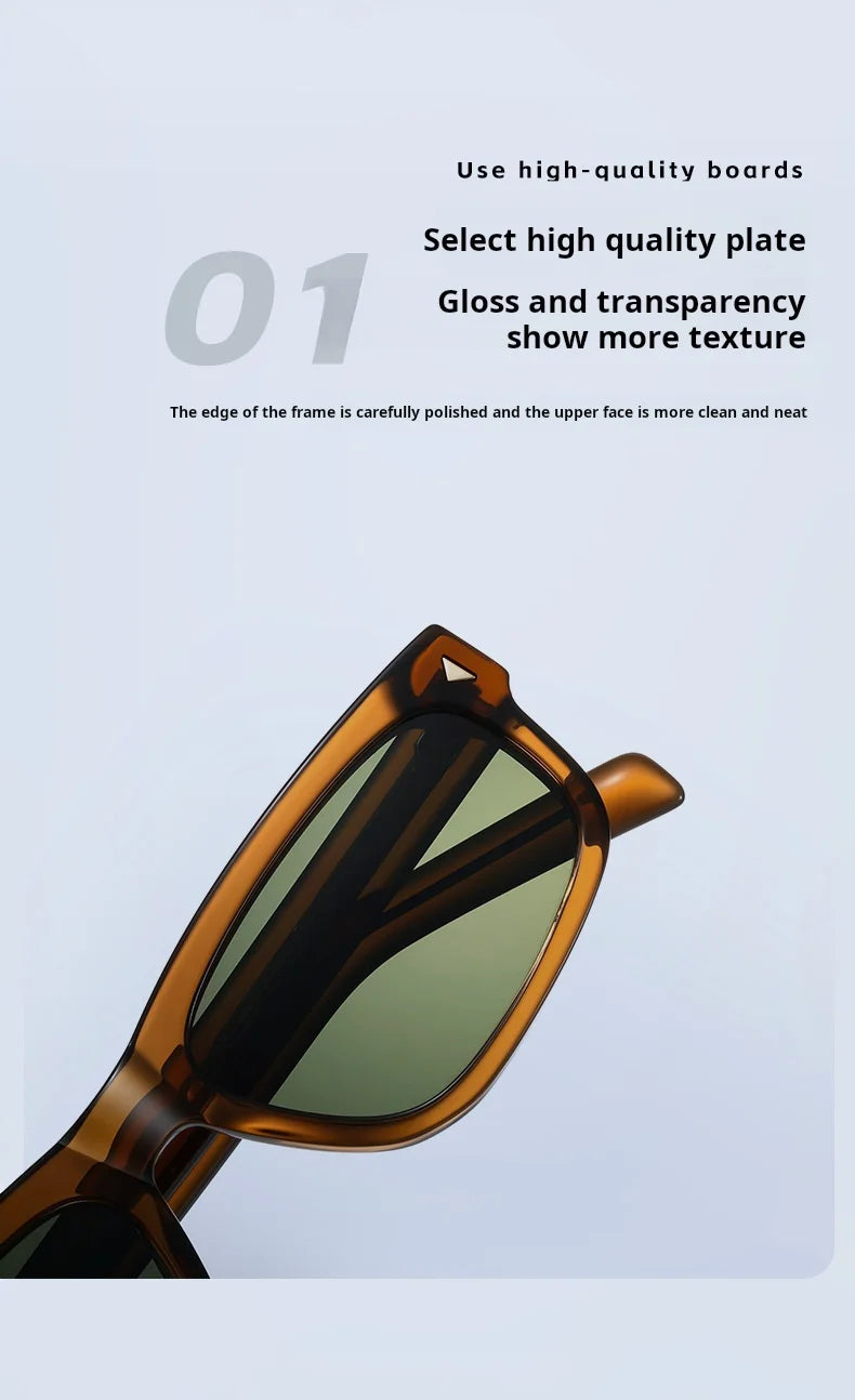 TFTB Fashion Trend Polarized Men's and Women's Sunglasses High quality Acetate Retro Square UV Protection Driving Glasses S32241