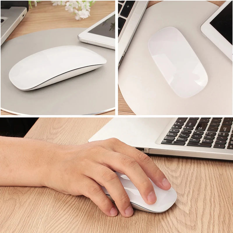 Magic Dual Mode Wireless Mouse Bluetooth Rechargeable Touch Mouse for MacBook, Laptop & PC, Slim Ergonomic Bluetooth Wireless Mouse
