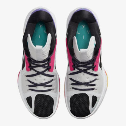 Sapatilhas de basquetebol Nike Jordan genuínas para homem, confortáveis, com amortecimento de impacto, cano médio e design prático DH0248-130