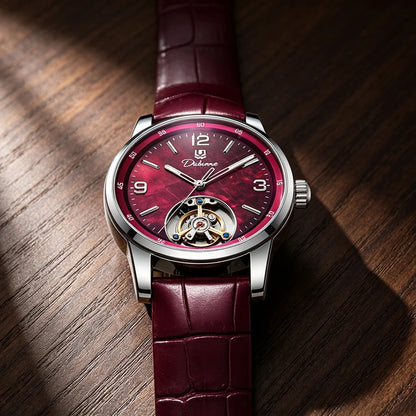 Tourbillon-Herrenuhr, modisch, sportlich, automatisch, mechanisch, wasserdicht – Luxusuhr einer Premium-Marke