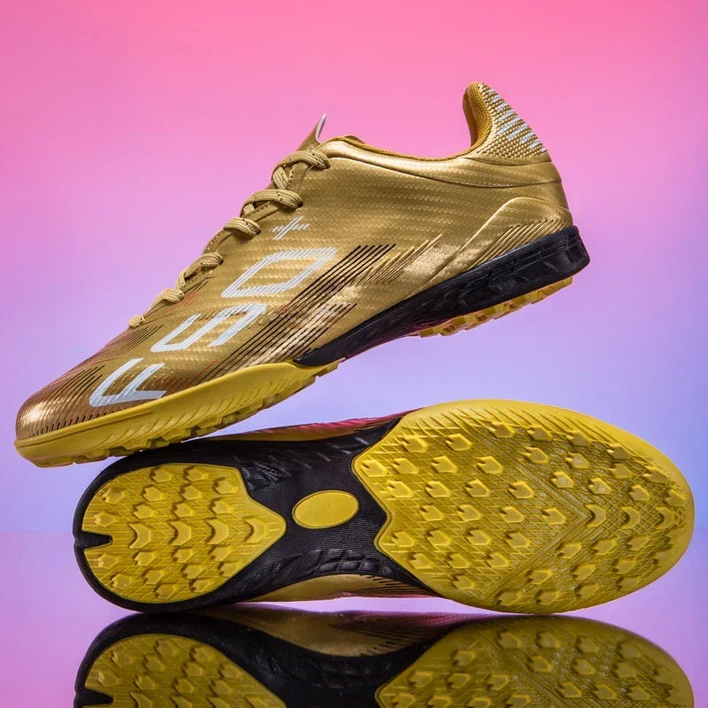 Nouvelles chaussures de football pour hommes, chaussures d'entraînement, baskets de match, chaussures de football pour terrain en herbe, chaussures de sport professionnelles antidérapantes, ultra-légères, unisexes.