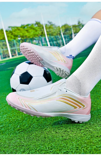 Nouvelles chaussures de football pour hommes, baskets de futsal, crampons, chaussures de football, pour terrain en herbe, montantes, pour l'extérieur, antidérapantes, pour l'intérieur, haute qualité, meilleures ventes
