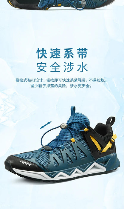 RAX Upstream Aqua Shoes for Men Outdoor Sports Sneakers Male Outdoor Summer Beach Sandals Fishing Shoes Swimming Shoes