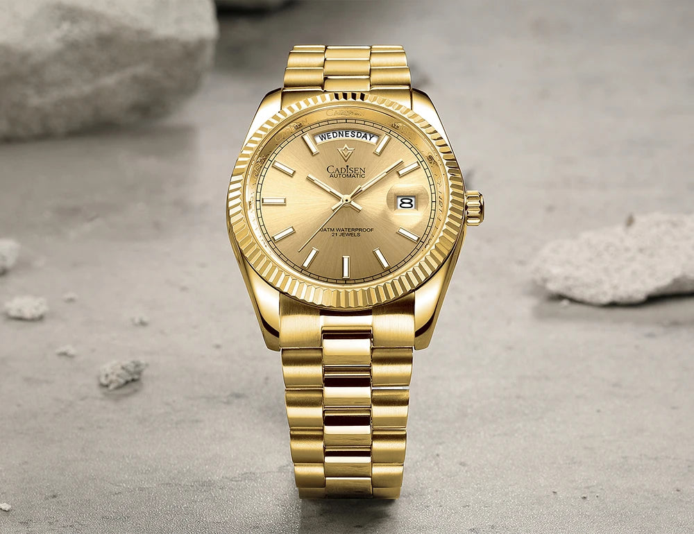 CADISEN DD40 Men's Watches Luxury Automatic Watch Men AR Sapphire Glass Mechanical Wristwatch Men 10Bar MIYOTA 8285 Movement 2023 New