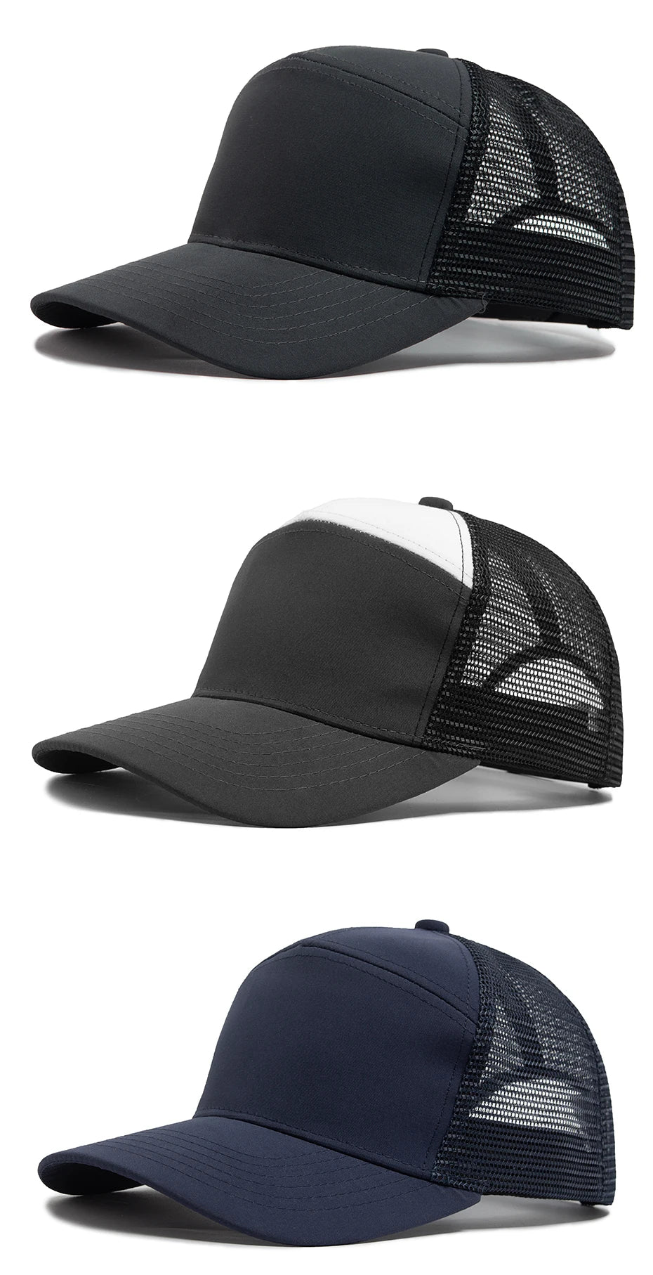 Letní 7panelová baseballová čepice, módní hiphopové síťované čepice, pánské truckerské čepice, kšiltovky, hardtop, snapback, dámské, unisex, cool, nová značka