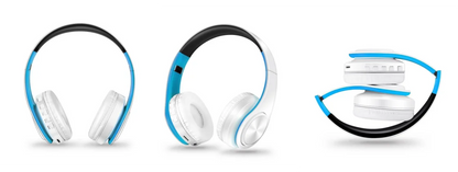 CATASSU Gold Bluetooth Wireless Headphones with Microphone, Stereo Headset, Bluetooth 5.3 Earphones, 40mm HiFi Sound, Foldable Headphones for Android & iOS
