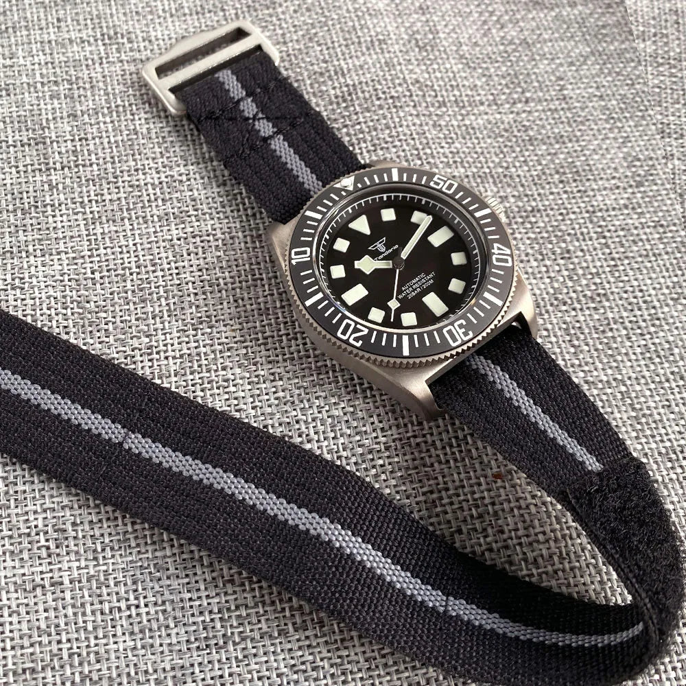 Titanium Case Tandorio 42mm Retro FXD NH35 PT5000 Mechanical Men's Watch Sapphire 200M Diver Watches Luminous Watches for Men