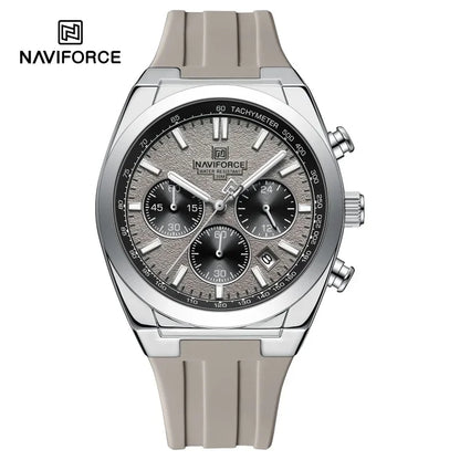 Muški ručni sat NAVIFORCE – luksuzni i sportski stil, kvarcni mehanizam, prikaz 24 sata, prozor za datum, kronograf, vodootporan – ideja za poklon za muškarce