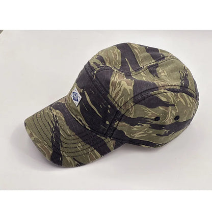 Workwear Style Camo Short Brim Baseball Cap for Men Women, Trendy Unisex Outdoor Sun Protection Peak Hat