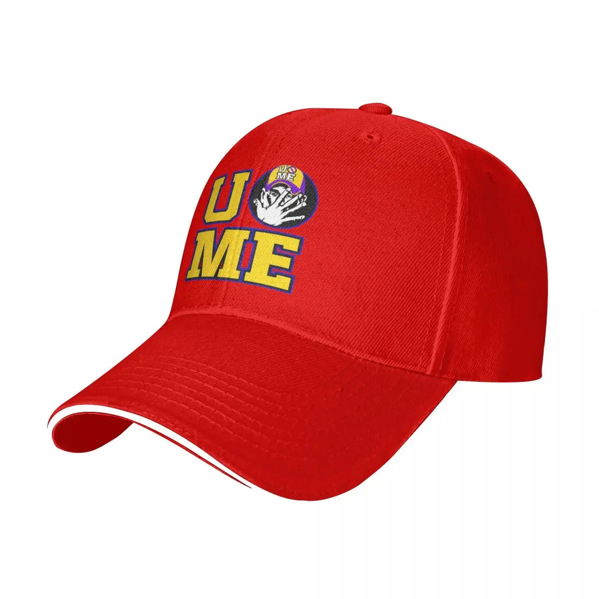 Yellow Wrestling Cena John White Custom Baseball Caps For Mens Unisex Male Beach Sunscreen Hat Snapback Cap