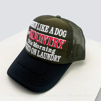 New Unisex Color Block 3D Printed Letter Baseball Hats Sunshade Hip Hop Breathable personal Trucker Caps Mesh Versatile fashion