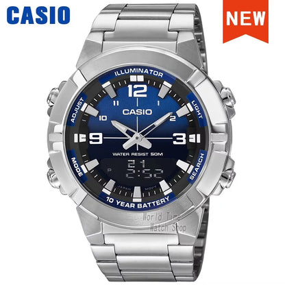 Casio watch for men top luxury set quartz 50m Waterproof  military dual display Watch relogio masculino AMW-870