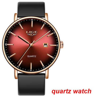 LIGE automatische mechanische polshorloges voor heren – Luxe horloge uit het topsegment met tourbillon, elegant en waterdicht model, ideaal voor op het werk of formele gelegenheden.