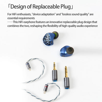 Sound Rhyme SR10 In-Ear HiFi Earphones 2DD+4BA+4PB High Quality Hifi Coil Iron 0.78mm 2Pin 2.5+3.5+4.4mm Plug Music Earphone
