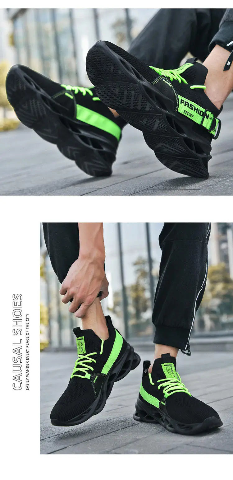 Sneakers casual viola alla moda per donna e uomo, scarpe da corsa Blade, taglie grandi 48, scarpe sportive leggere e traspiranti, sneakers da uomo in rete