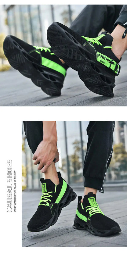 Sneakers casual viola alla moda per donna e uomo, scarpe da corsa Blade, taglie grandi 48, scarpe sportive leggere e traspiranti, sneakers da uomo in rete