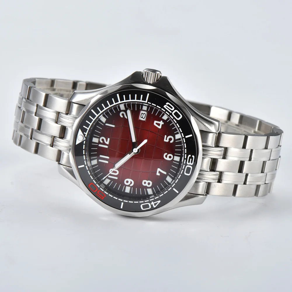 Men's Automatic Mechanical Watch 41mm Stainless Steel Waterproof Case Ceramic Bezel Men's Fashion Business Watch