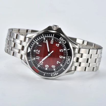 Men's Automatic Mechanical Watch 41mm Stainless Steel Waterproof Case Ceramic Bezel Men's Fashion Business Watch