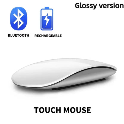 Magic Dual Mode Wireless Mouse Bluetooth Rechargeable Touch Mouse for MacBook, Laptop & PC, Slim Ergonomic Bluetooth Wireless Mouse