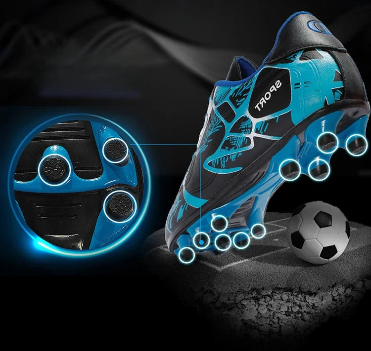 Children Soccer Shoes Sports Society Field Boy Football Shoes Futsal Fast Indoor Sneakers Original Ankle Cleats Football Boots