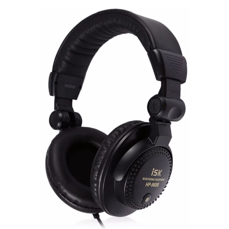 New ISK HP-960B headband headphone auriculares studio monitor dynamic stereo DJ headphones HD headset noise isolating earphone