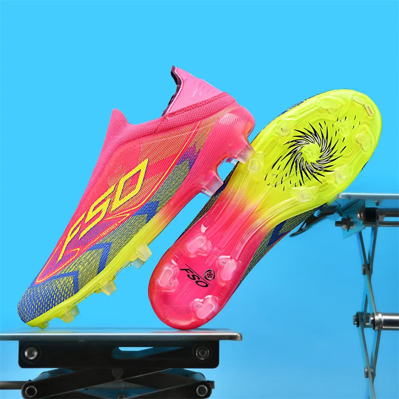 Nouvelles chaussures de football pour hommes, crampons de football sur gazon, chaussures de football pour adultes, crampons de futsal, crampons de sport confortables, antidérapants, ultra-légers, pour entraînement en s