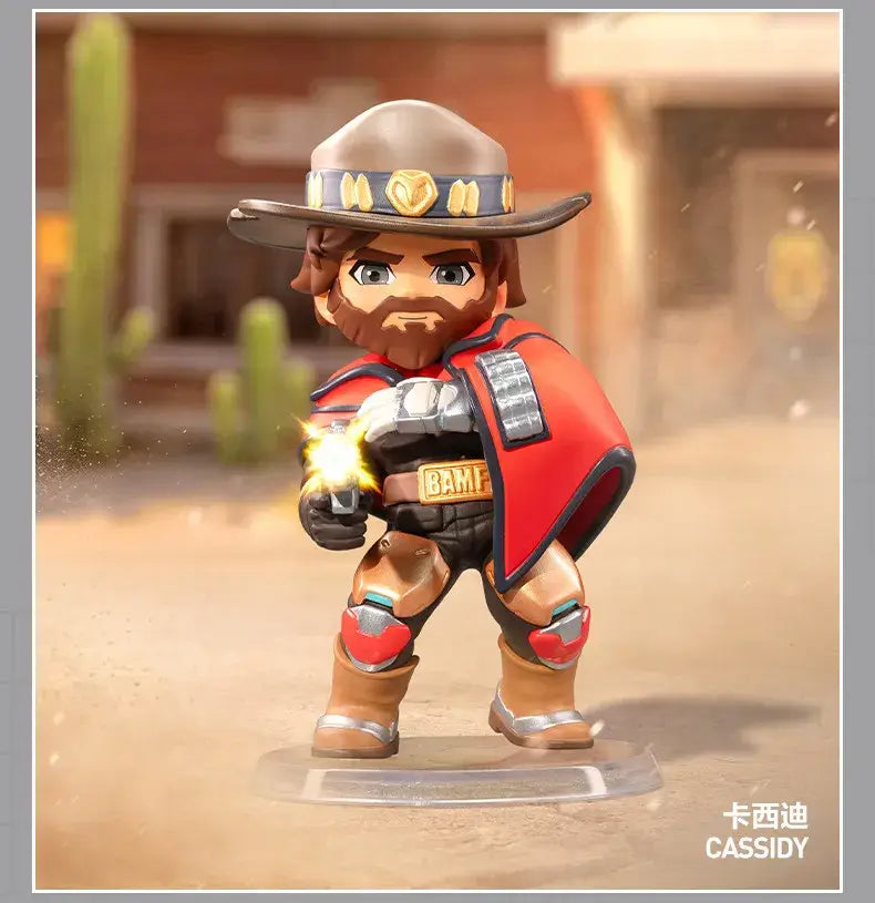 POP MART Seria Overwatch „Play of The Game” – Cutie surpriză originală cu conținut aleatoriu – Figurine drăguțe de anime, ornamente și figurine de acțiune