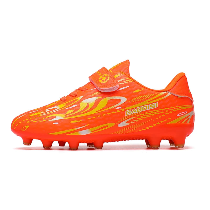 Chaussures de Football professionnelles pour enfants, bottes de terrain de Football d'intérieur pour hommes, chaussures de Football originales TF/AG, crampons de société, entraînement sur gazon rapide