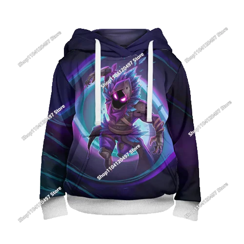 2025 Novo hoodie unissexo Fortnite com impressão 3D, casaco casual, acessório gaming para cosplay, roupa infantil, presentes