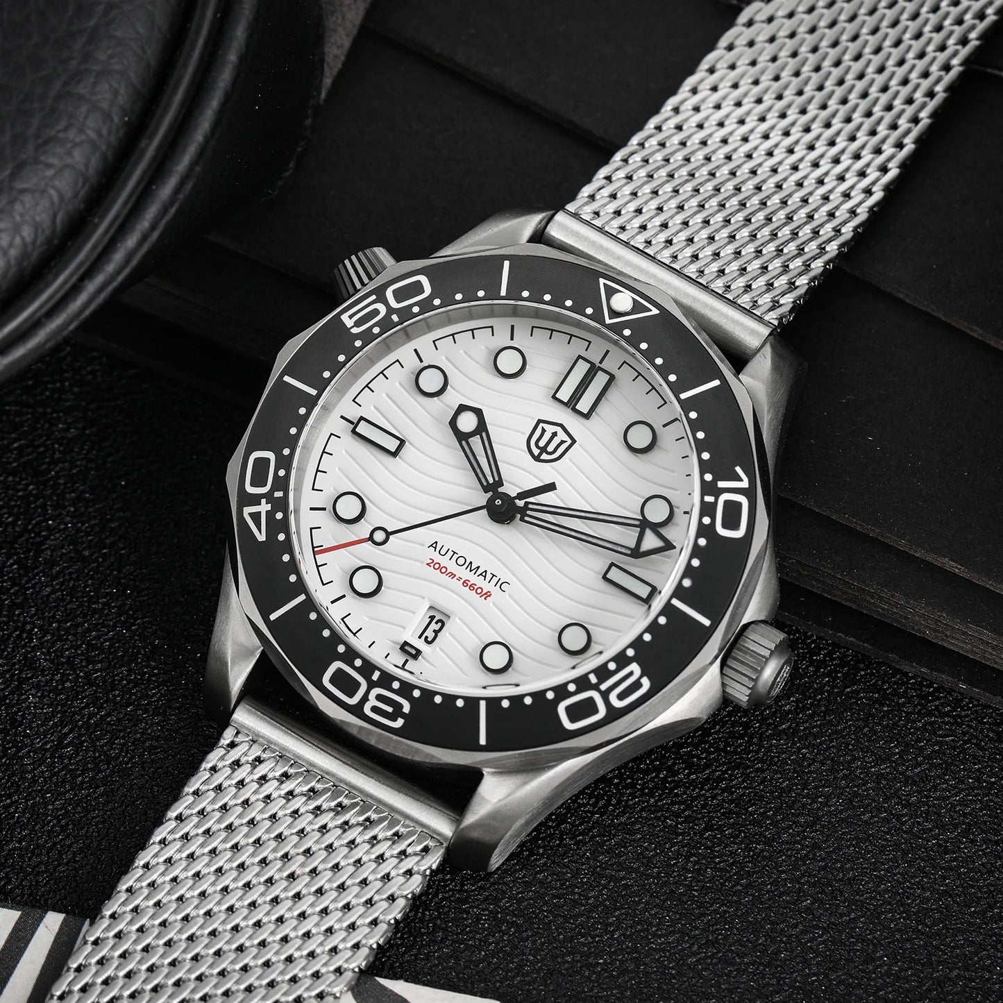 Watchdives WD007 V4 Titanium NTTD Dive Watch PT5000 Automatic Movement Sapphire Super Luminous Domed Crystal 42mm Men Watches