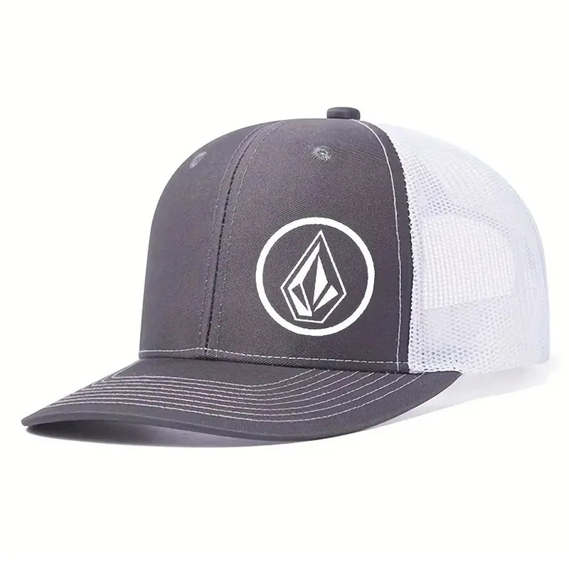 Simple symbol slightly curved printed baseball cap men's and women's outdoor sports events duck cap American truck driver hat