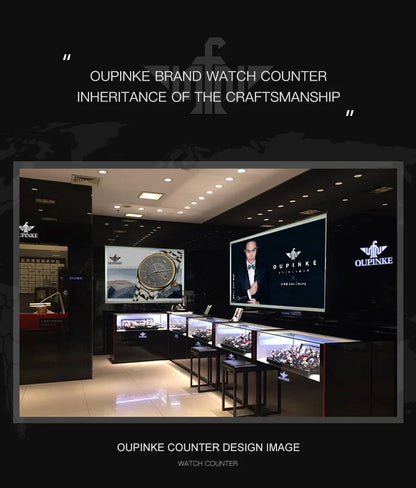 OUPINKE Fashion Mens Watches Top Brand Luxury Business Sport Watch Multifunction Automatic Mechanical Men Clock Waterproof Reloj
