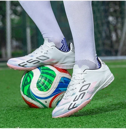 Nouvelles chaussures de football pour hommes, chaussures d'entraînement, chaussures de sport pour terrain gazonné, chaussures de football pour activités de plein air, baskets antidérapantes, chaussures professionnelles po