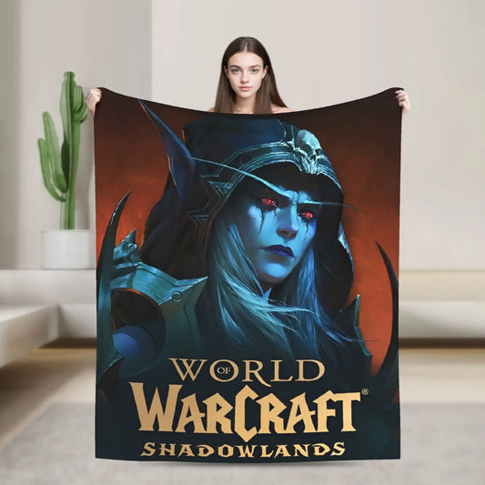 World of Warcraft, WOW Game Blanket Quality Super Warm  Throw Blanket Winter Picnic Outdoor Graphic Bedspread